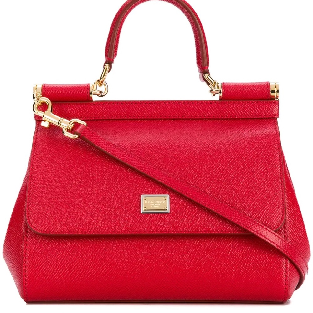 Dolce & Gabbana Medium Sicily Handbag In Dauphine Leather--Excellent Condition!